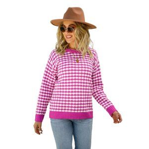 Cozy for Keeps Two-Tone Ribbed Trim Sweater